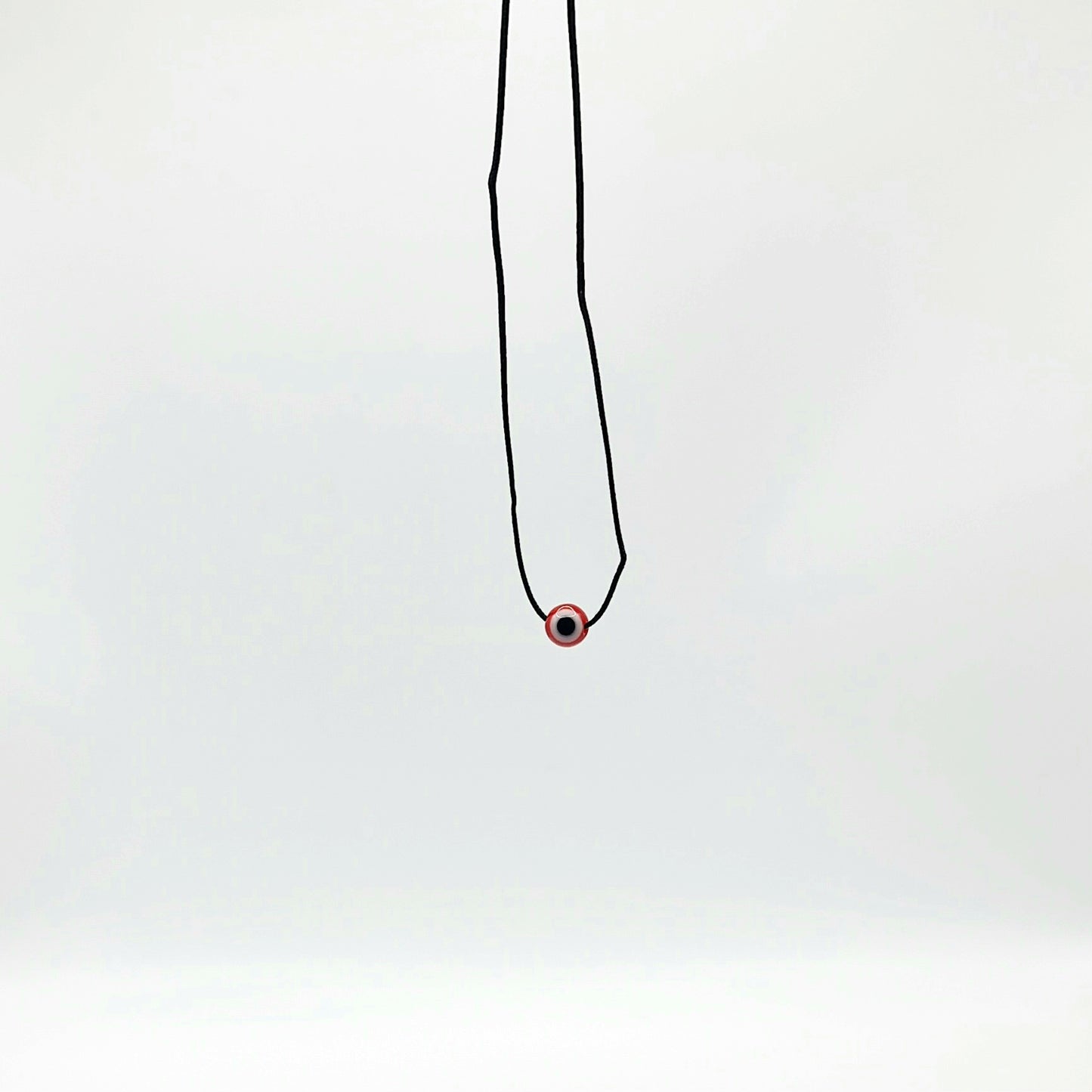 evil eye choker, cord choker, red evil eye choker, evil eye necklace