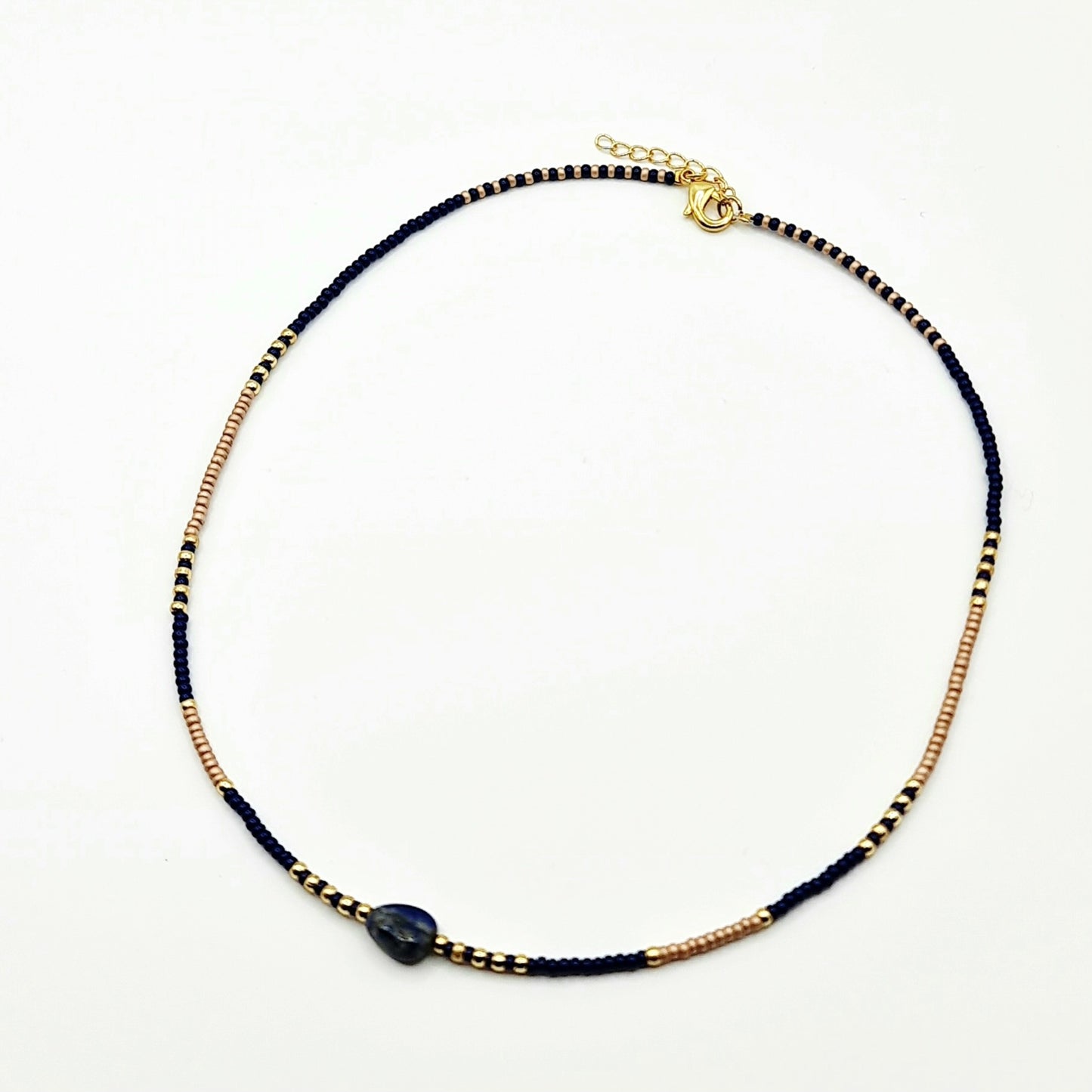 precious stone beaded necklaces, black and gold beaded necklaces, stone bead necklaces, lapiz lazuli necklace, natural stone necklace