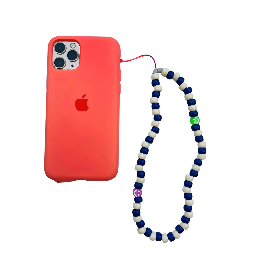 Colorful beaded phone charm, boho tassel, handmade accessory. Arcobaleno Beads phone strap, stylish phone accessory, unique design. Buy now, phone charm, add personality